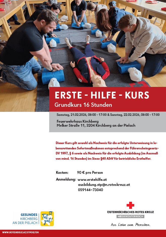 Erste Hilfe Grundkurs in Kirchberg