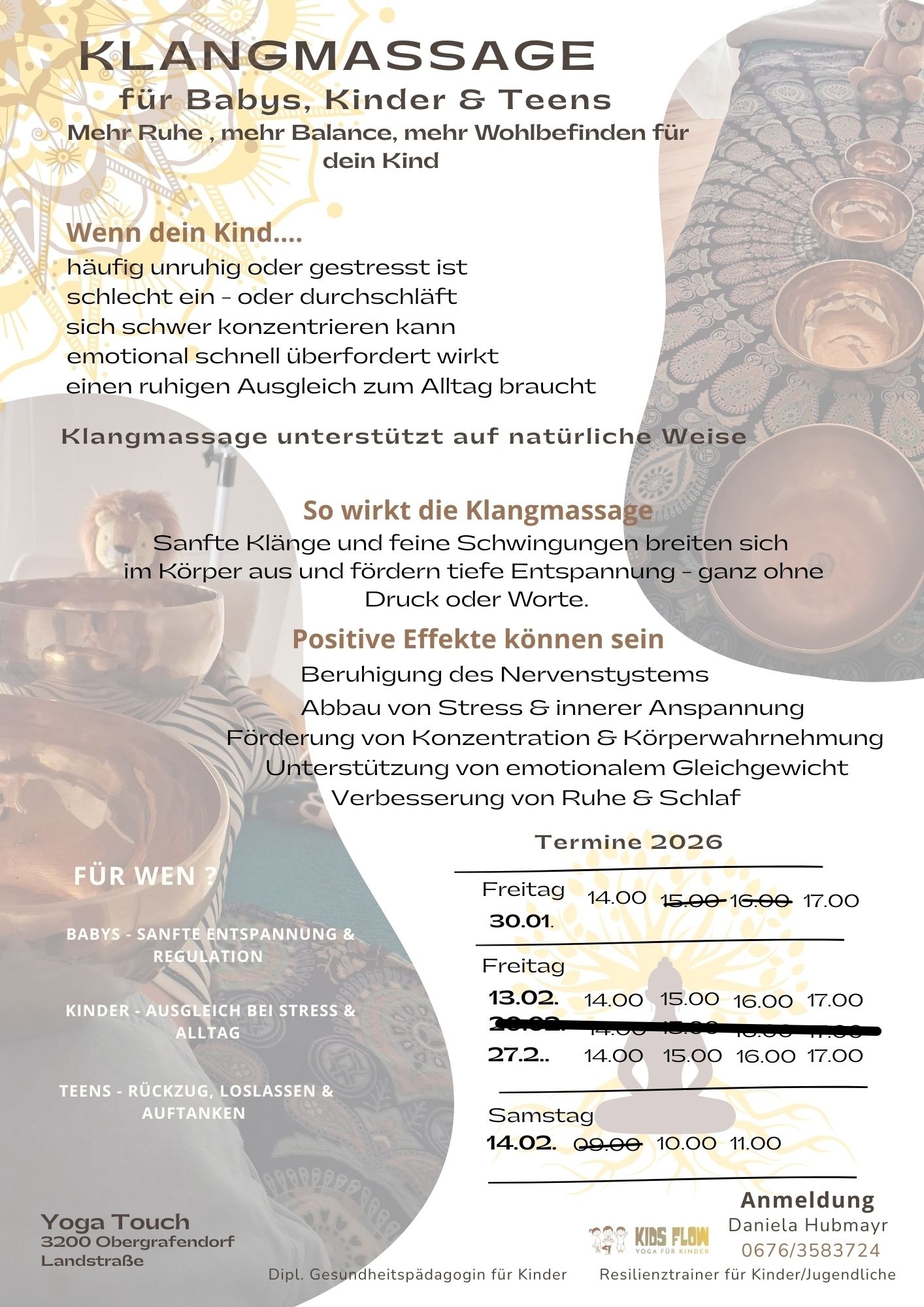 Klanggestützte Entspannungsarbeit für Kinder