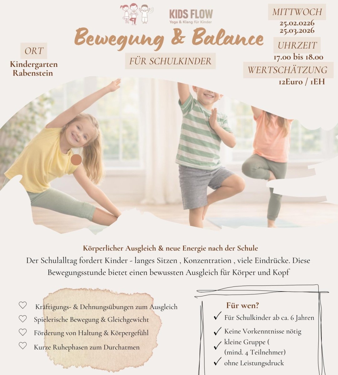 Bewegung & Balance für Schulkinder in Rabenstein