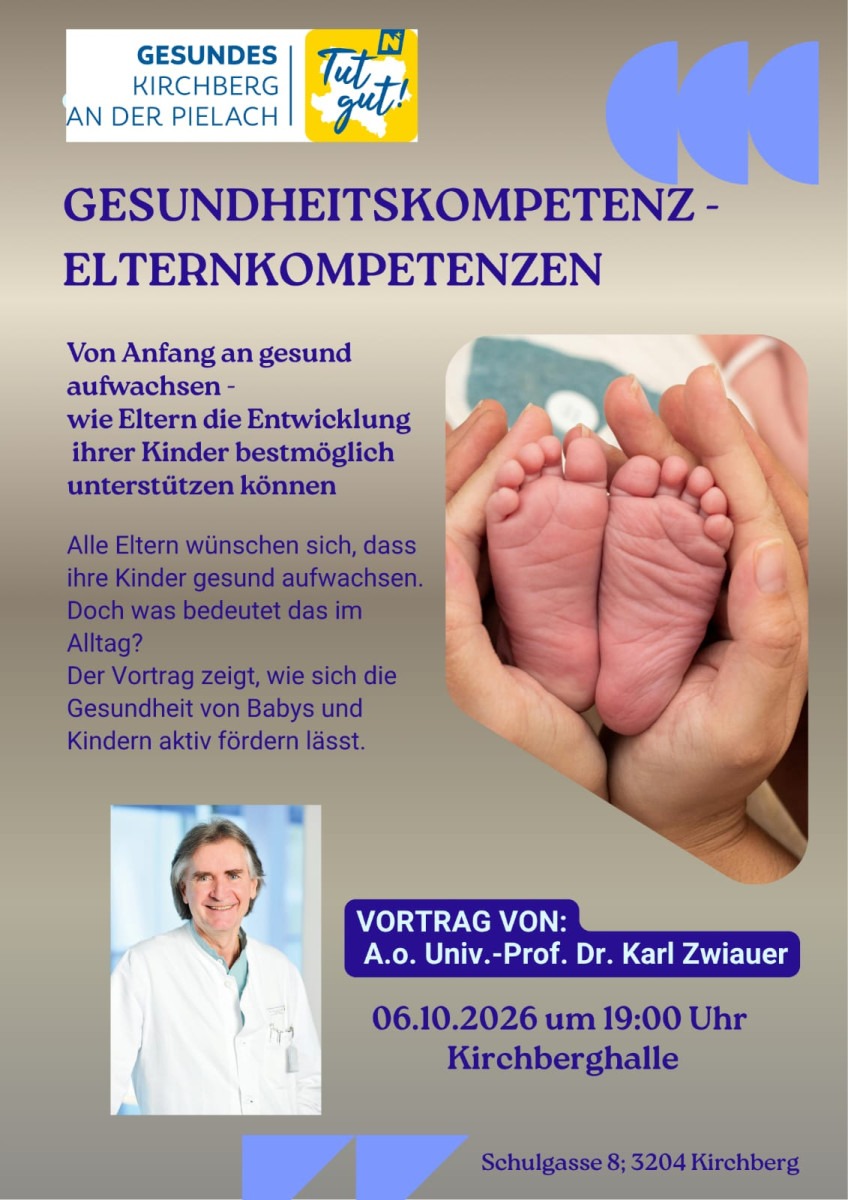 Gesundheitskompetenz - Elternkompetenz mit A.o. Univ.-Prof. Dr. Karl Zwieauer