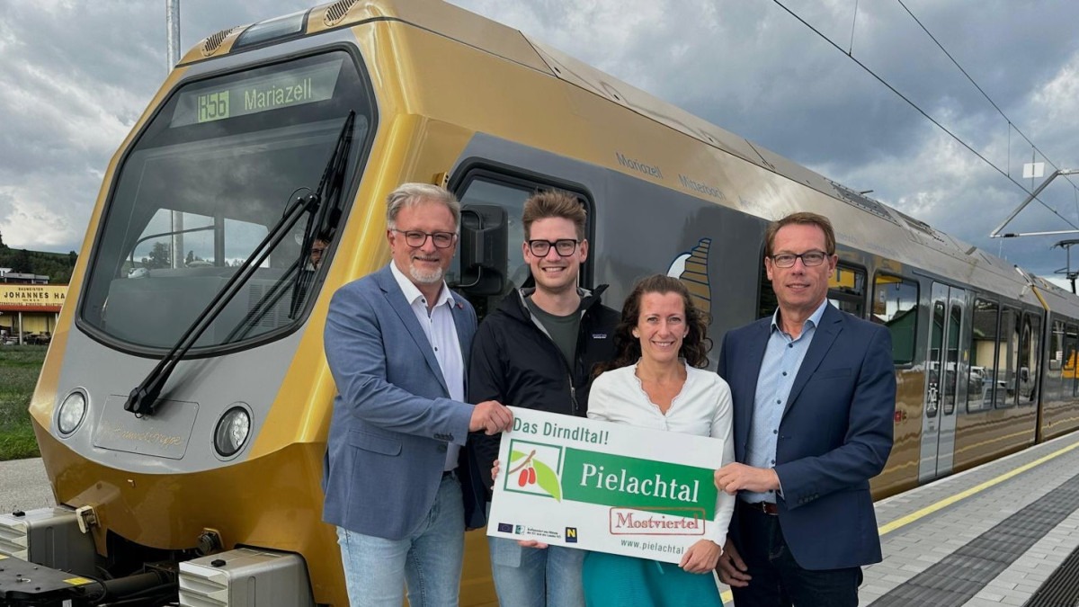 Das Kernteam zur Mobilität im Pielachtal v.l.n.r.: Wolfgang Grünbichler, Patrick Zöchling, Cornelia Janker, Anton Hackner