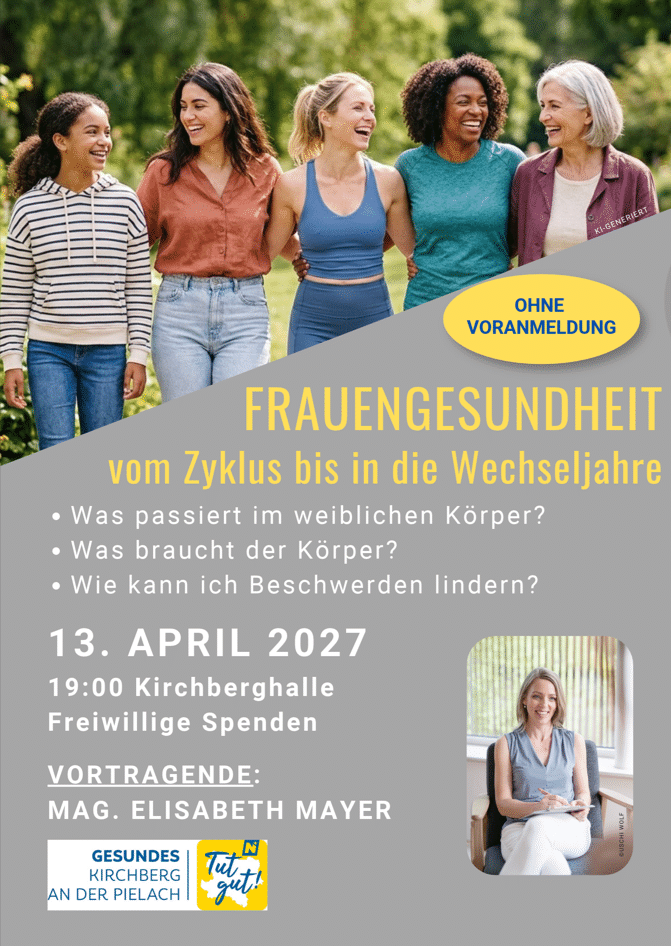 Vortrag: FRAUENGESUNDHEIT - vom Zyklus bin in die Wechseljahre